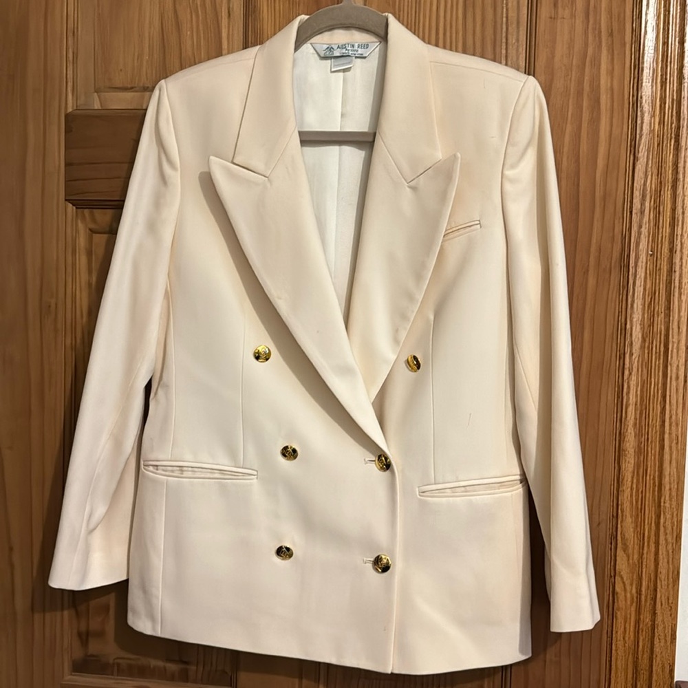 Austin Reed 3 piece Suit in Winter White